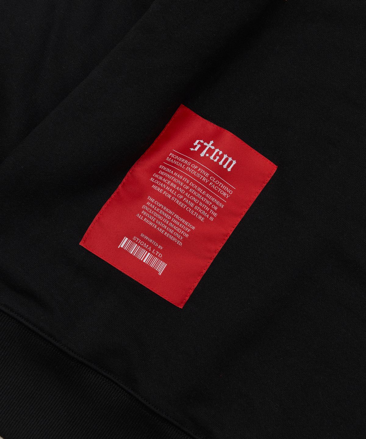 스티그마(STIGMA) Stay High Oversized Crewneck Black