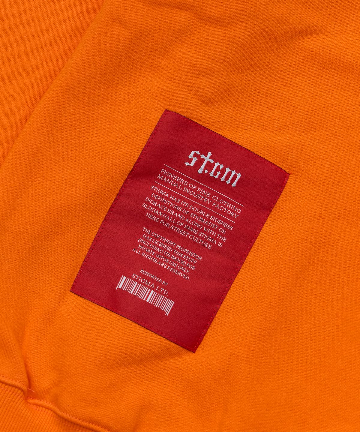 스티그마(STIGMA) Stay High Oversized Crewneck Orange