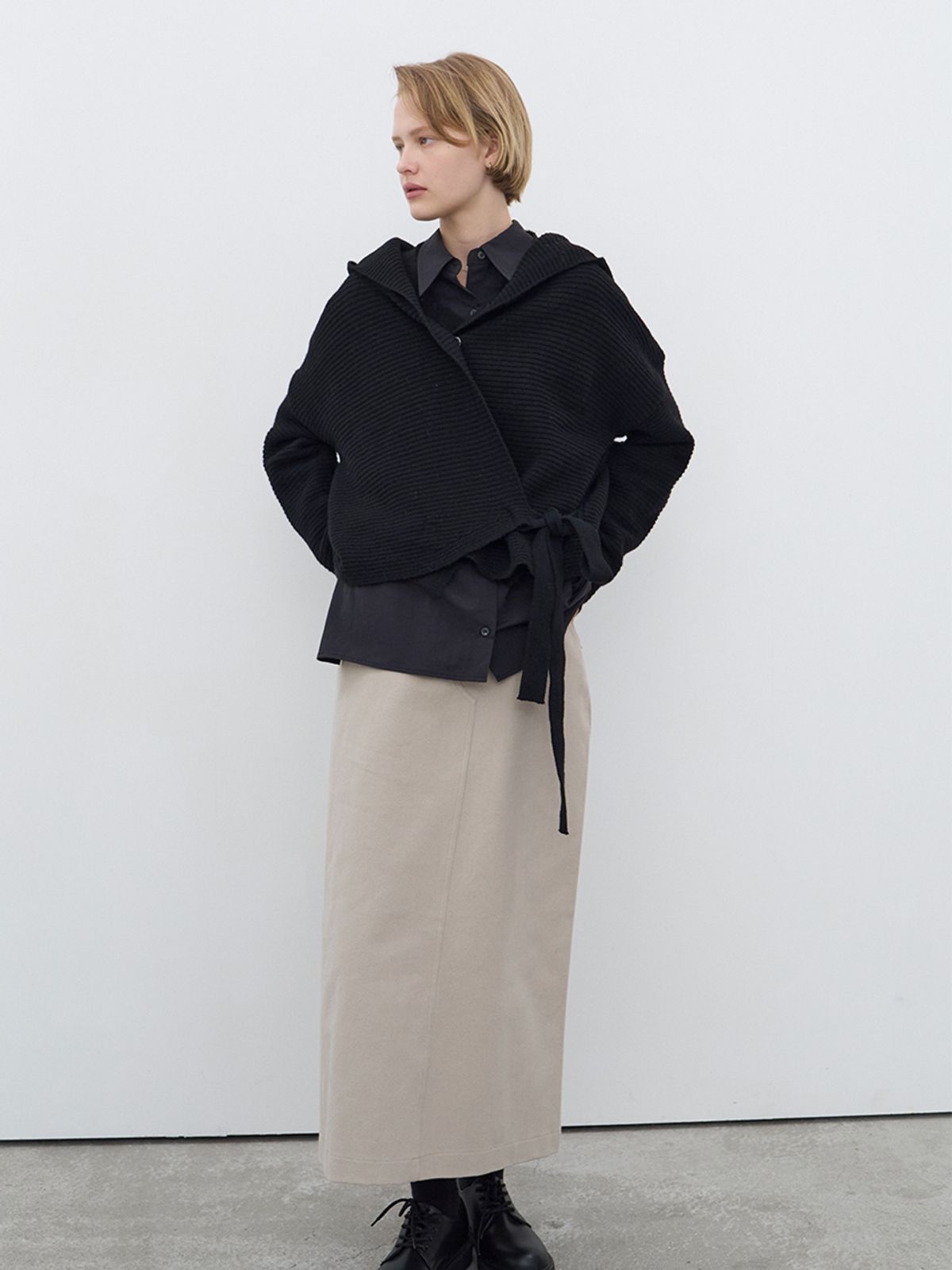 위메농(OUI MAIS NON) Laura wool cardigan