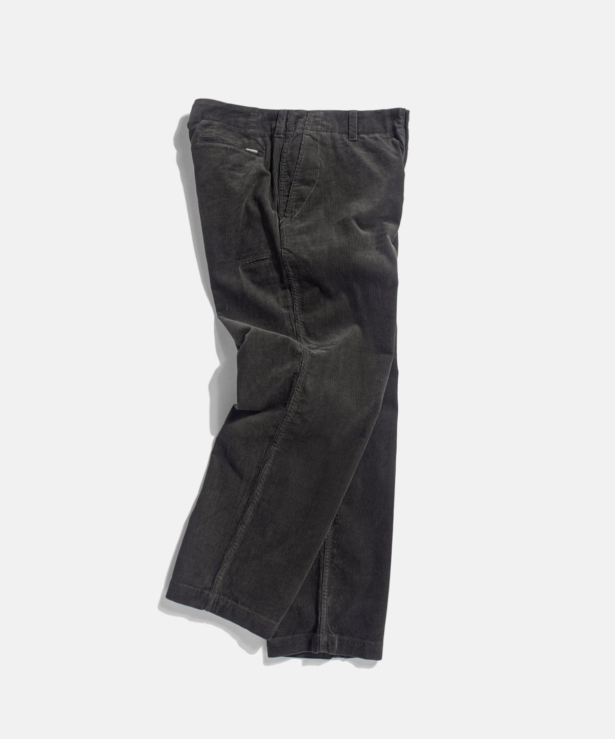 에스피오나지(ESPIONAGE) Corduroy Officer Pants Dark Charcoal