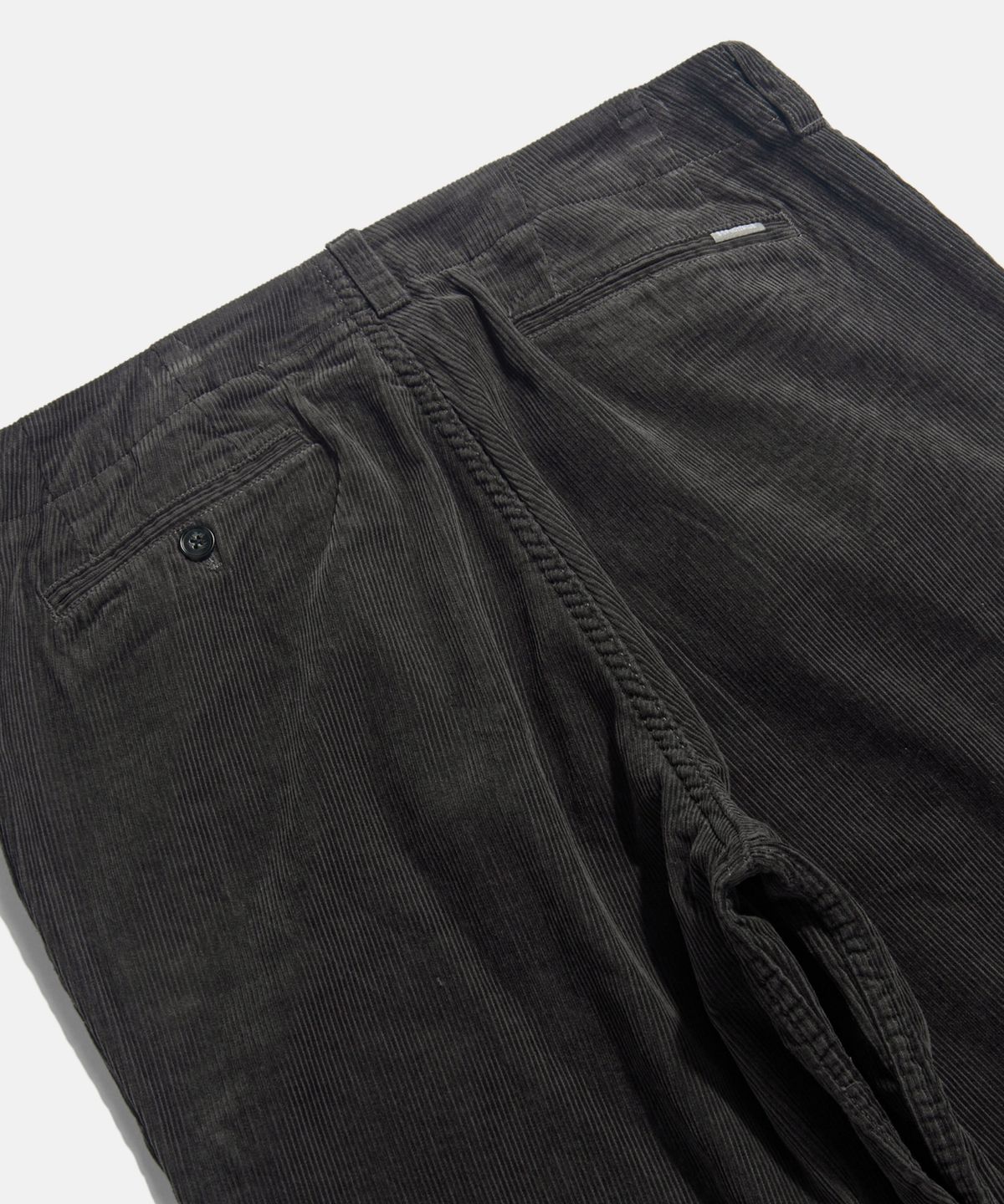 에스피오나지(ESPIONAGE) Corduroy Officer Pants Dark Charcoal