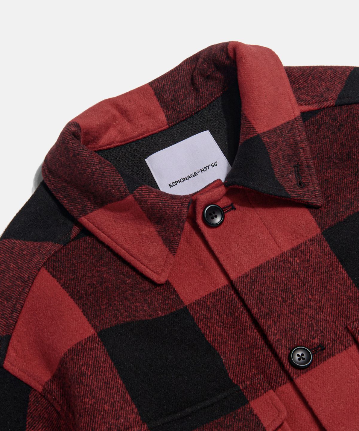 에스피오나지(ESPIONAGE) Buffalo Plaid Lumber Jacket Red