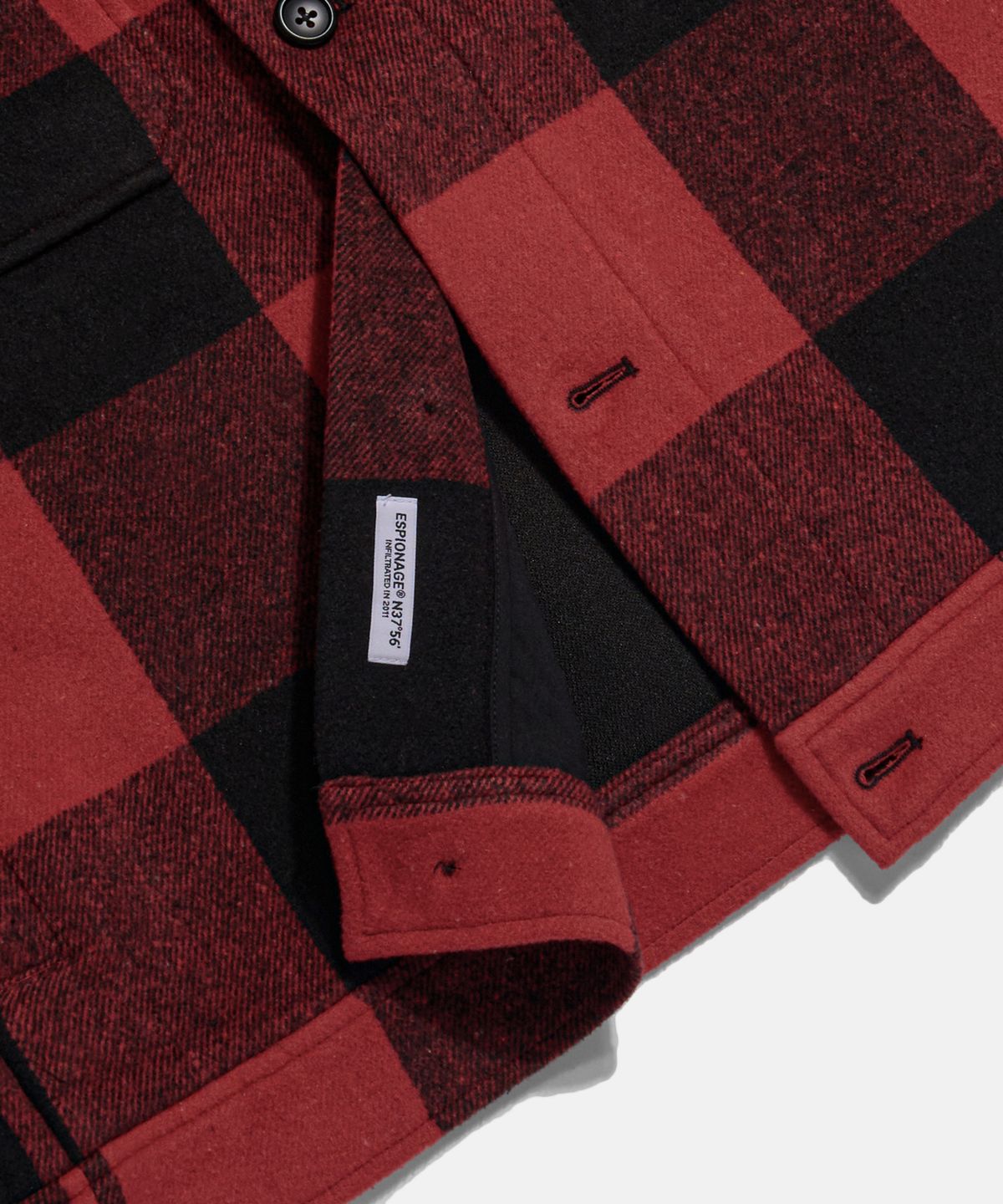 에스피오나지(ESPIONAGE) Buffalo Plaid Lumber Jacket Red