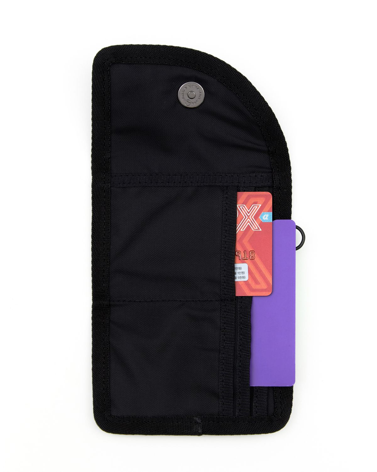 큐클리프(CUECLYP) [PAPARAZZI] Curved Wallet (Black)