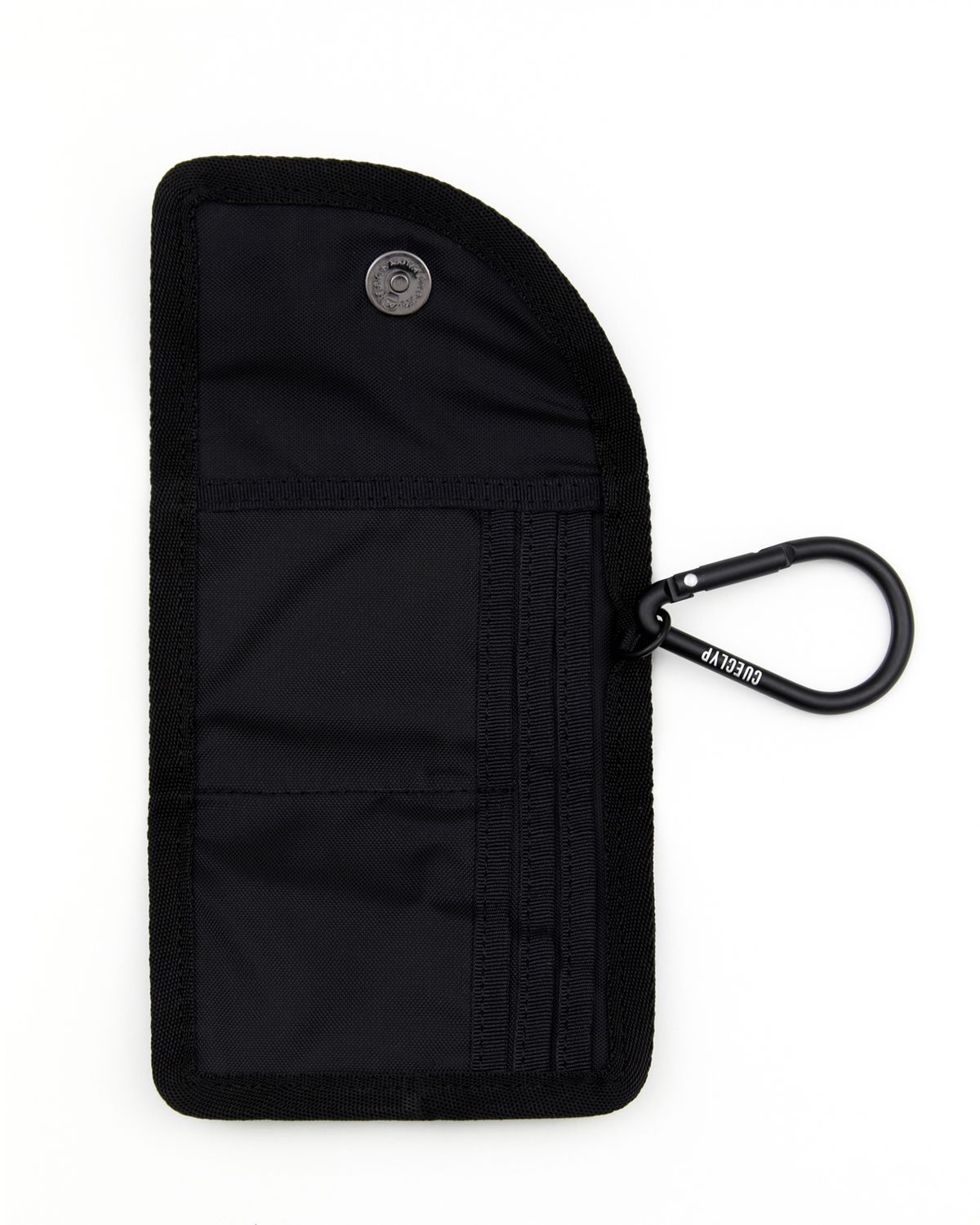 큐클리프(CUECLYP) [PAPARAZZI] Curved Wallet (Black)