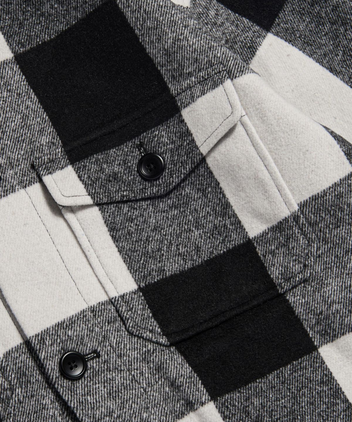 에스피오나지(ESPIONAGE) Buffalo Plaid Lumber Jacket White