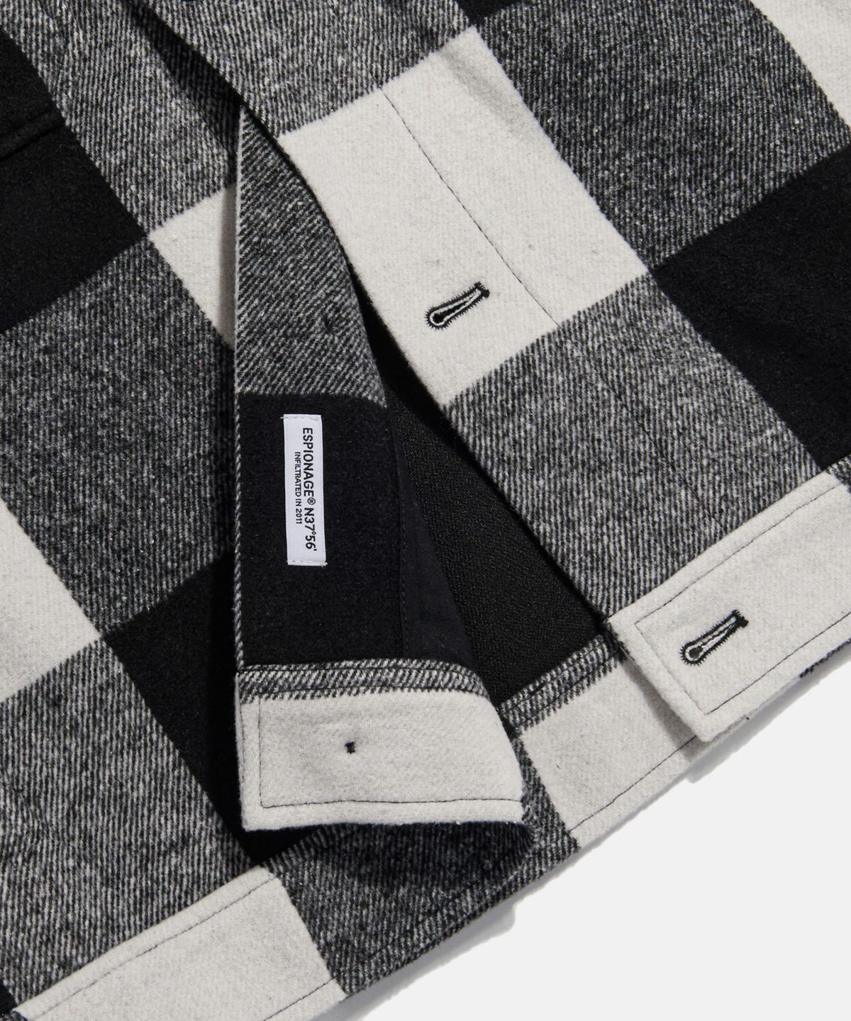 에스피오나지(ESPIONAGE) Buffalo Plaid Lumber Jacket White