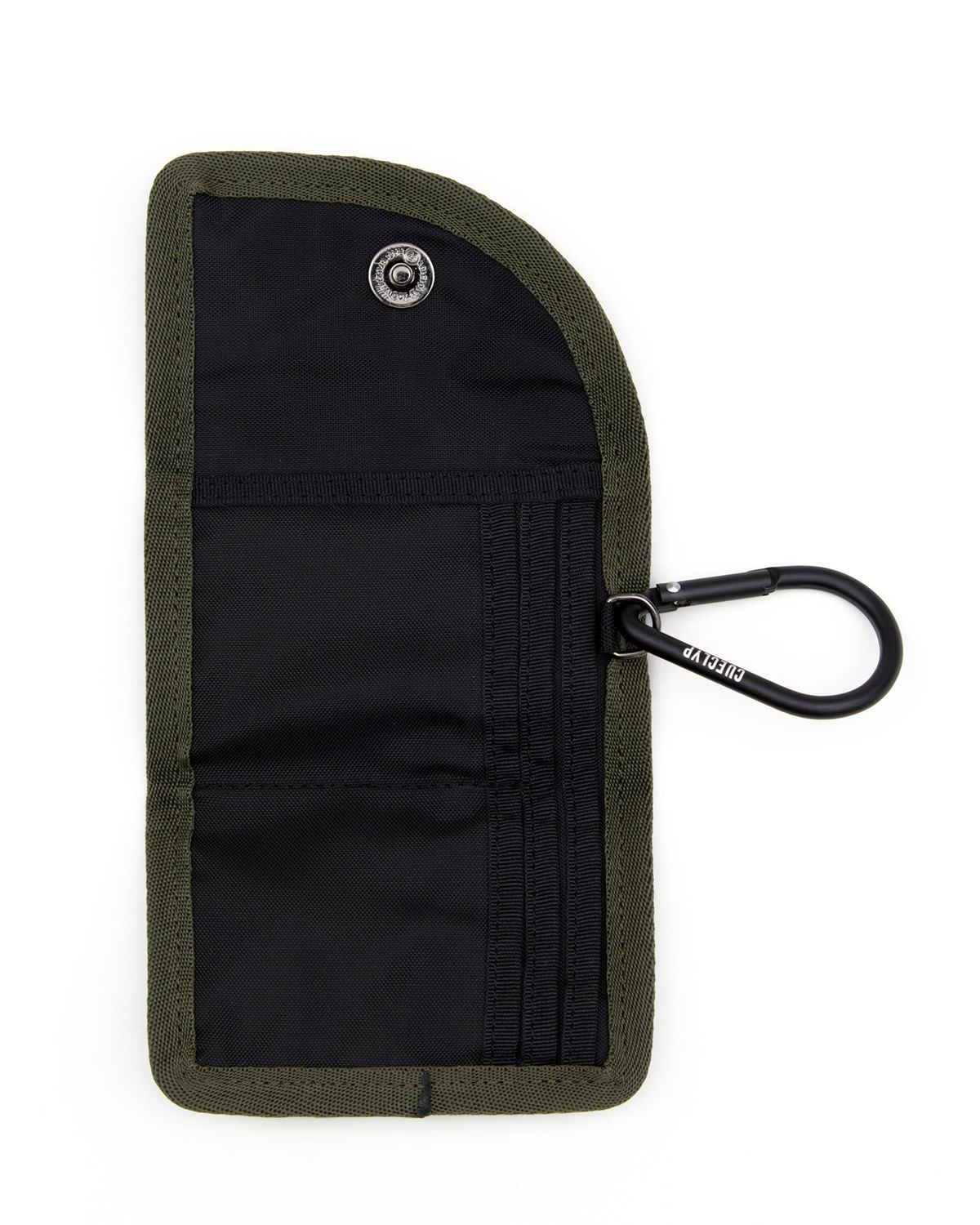 큐클리프(CUECLYP) [PAPARAZZI] Curved Wallet (Khaki)