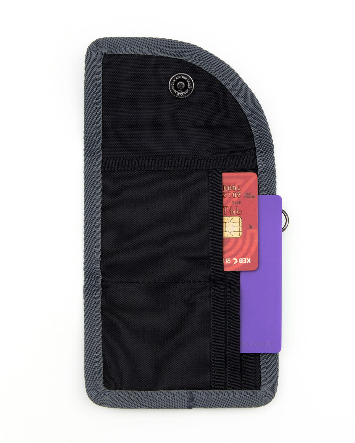 큐클리프(CUECLYP) [PAPARAZZI] Curved Wallet (Gray)