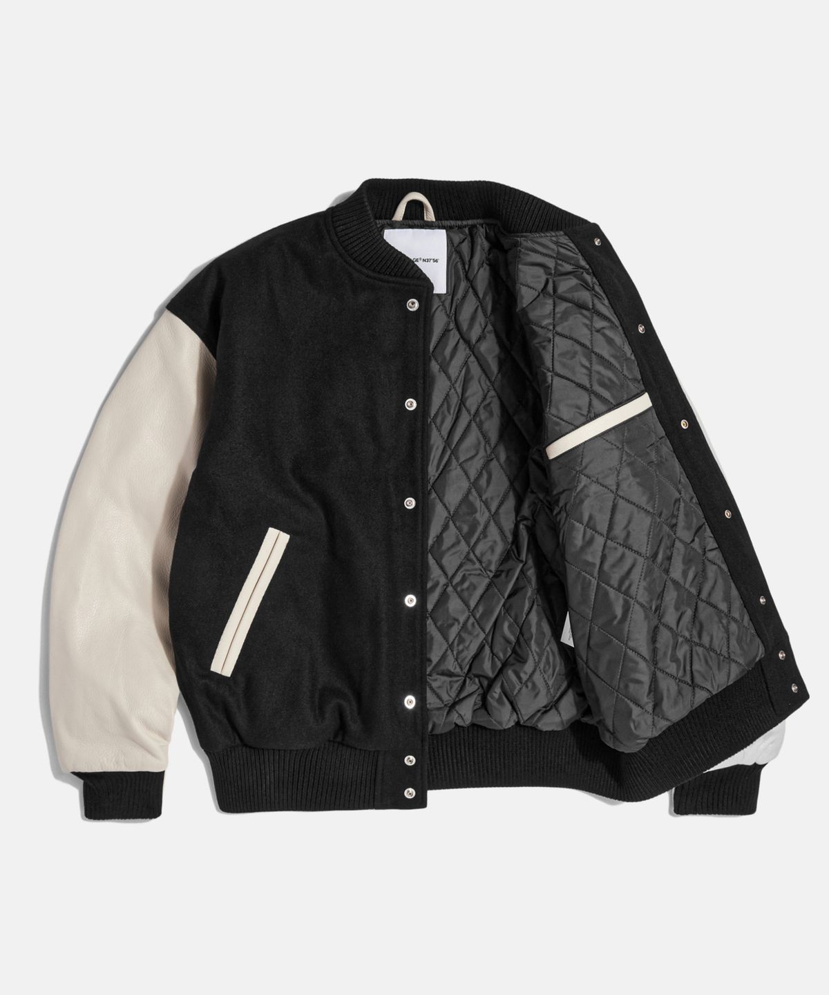 에스피오나지(ESPIONAGE) Standard Varsity Jacket NS Black