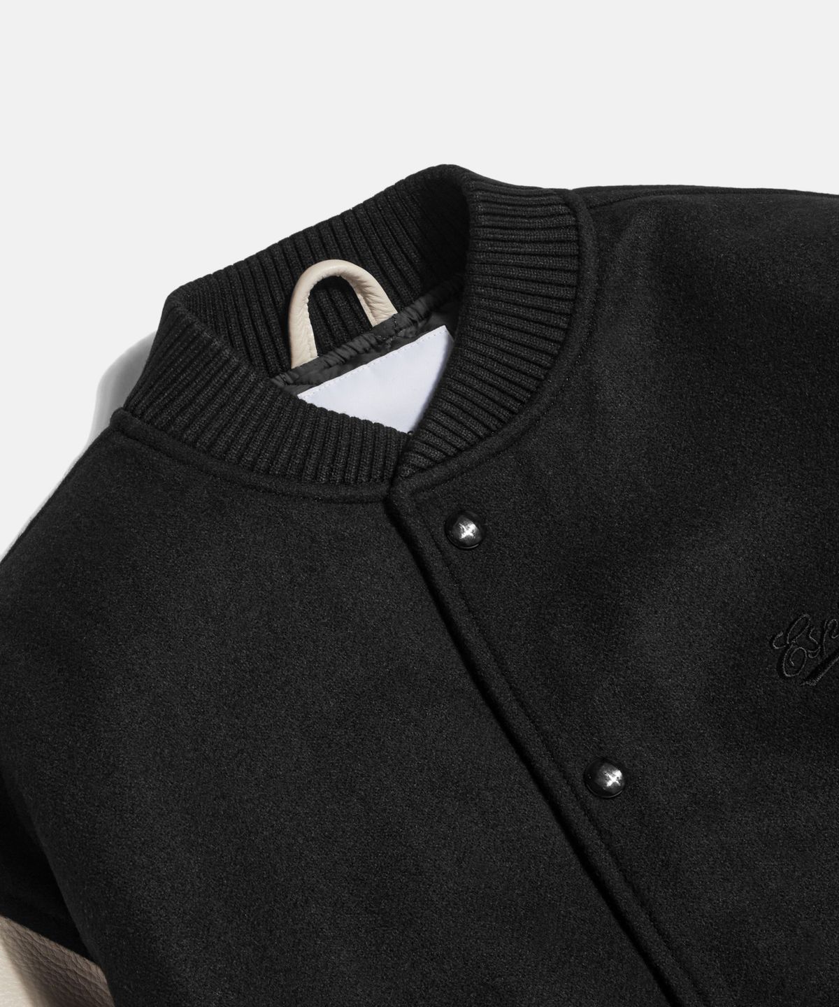 에스피오나지(ESPIONAGE) Standard Varsity Jacket NS Black