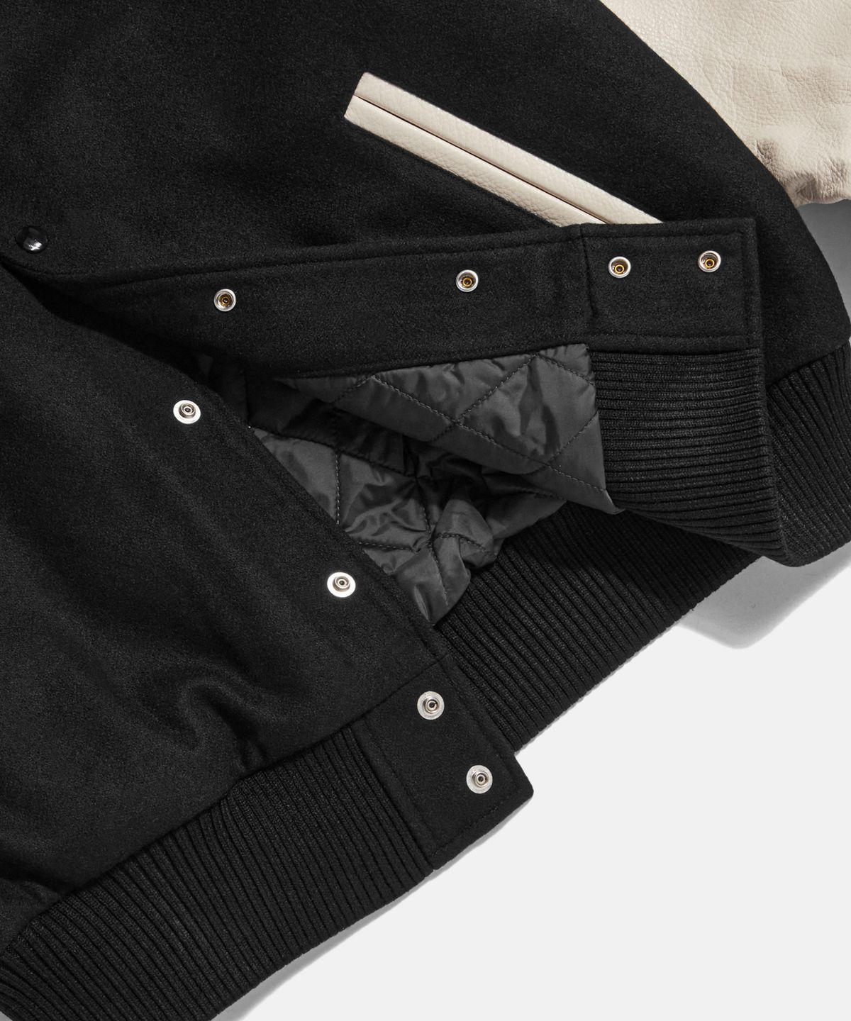 에스피오나지(ESPIONAGE) Standard Varsity Jacket NS Black