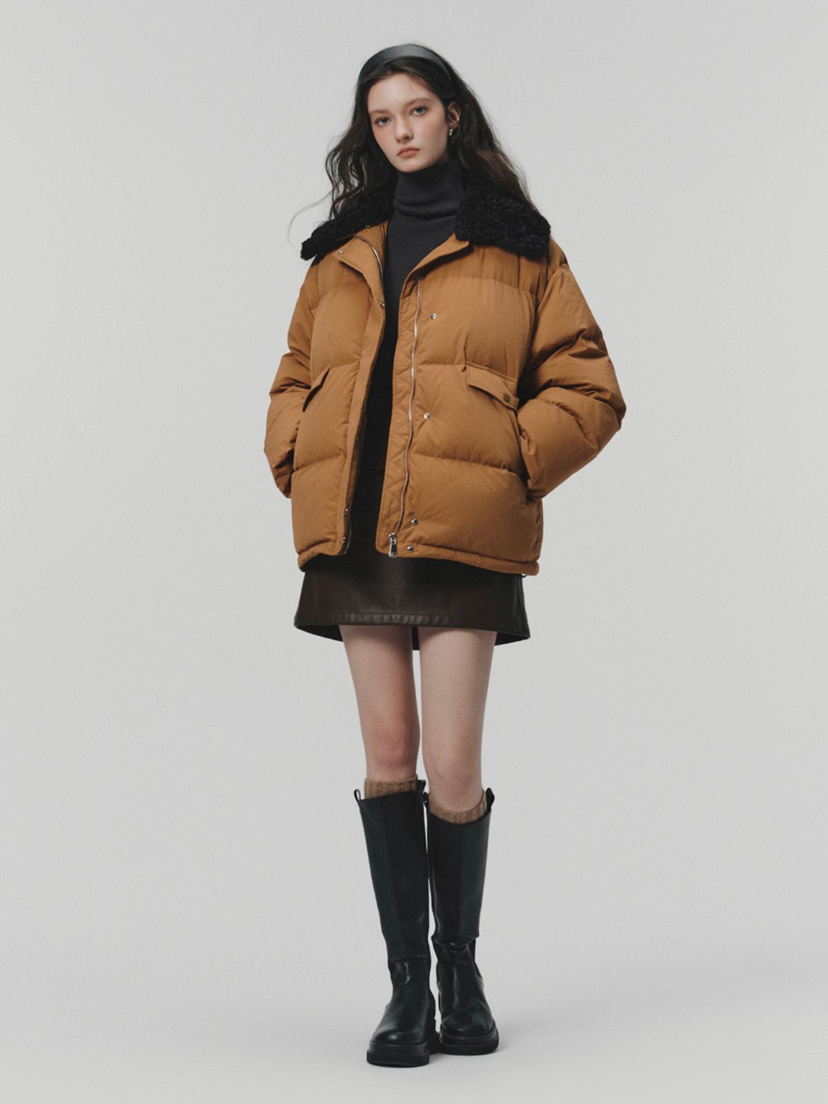 르니나(LENINA) PEPI duck down padding_CAMEL