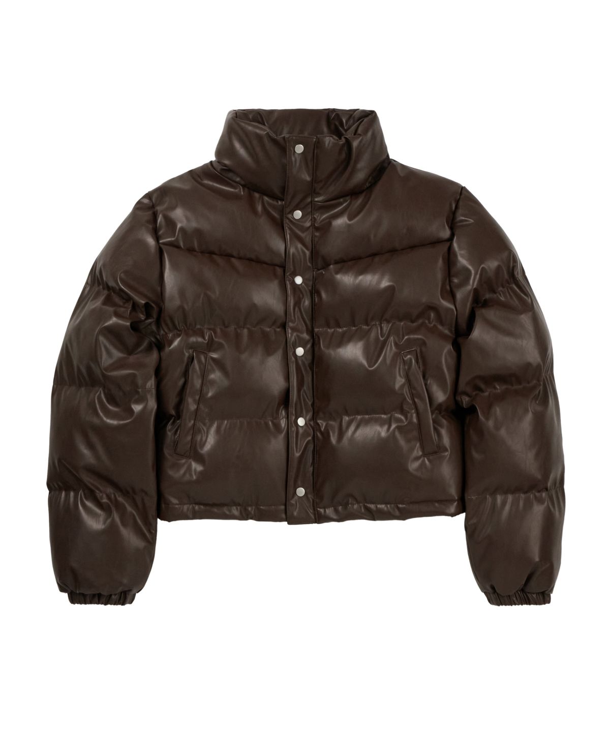레더리(LEATHERY) 레더 푸퍼 자켓 [BLACK]