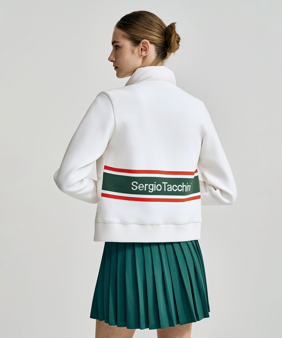 세르지오 타키니(SERGIO TACCHINI) W 플래그 스웨터 하이브리드 경량 다운점퍼