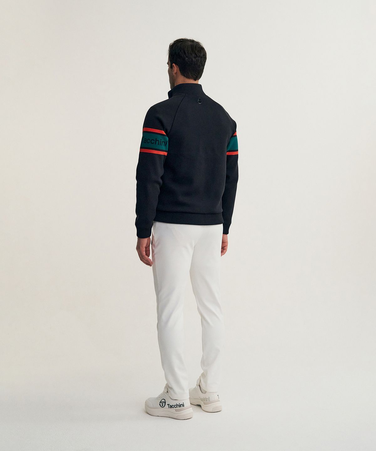 세르지오 타키니(SERGIO TACCHINI) M 플래그 스웨터 하이브리드 경량 다운점퍼 (Black)