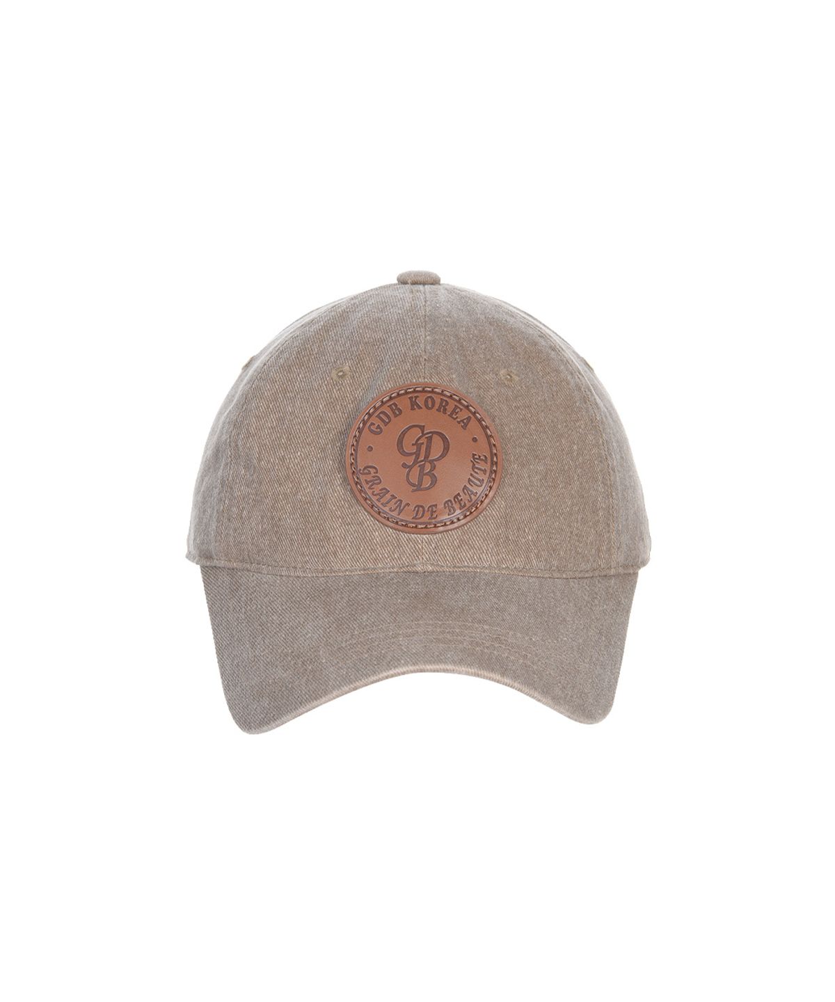 그랭드보떼(GRAIN DE BEAUTE) Emblem ball cap [Brown]