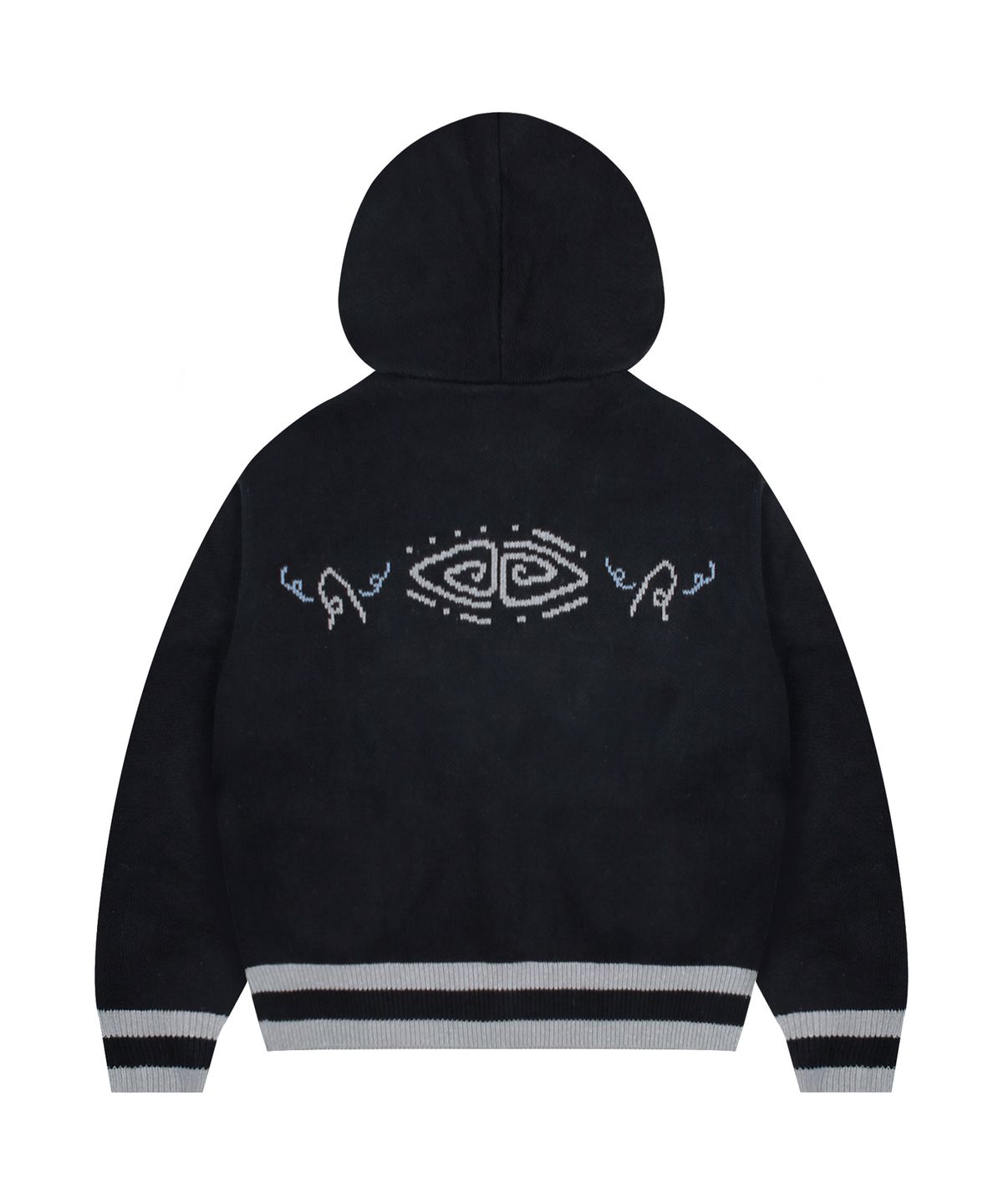루나키후(RuNaKi'Hu') WXK012 하우스 후드 니트 가디건 (BLACK)