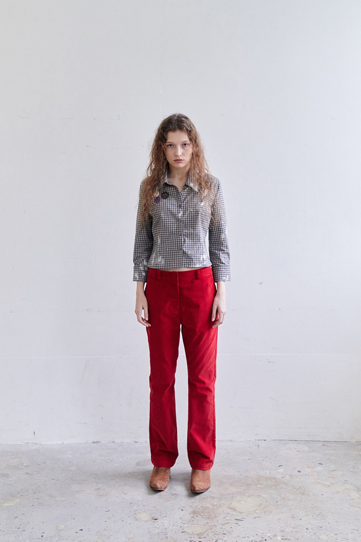 데어드(DARED) RED CORDUROY PANTS