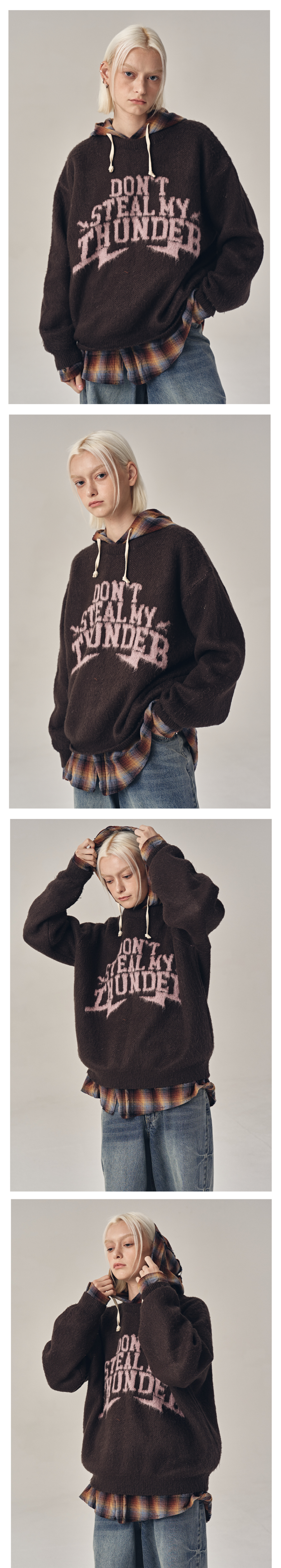 MUSINSA | SUPERSUB THUNDER brushed knit – brown