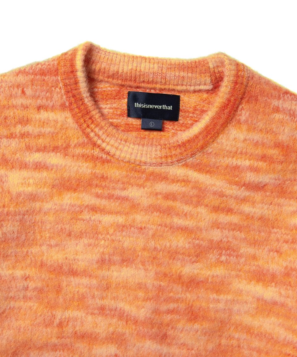 MUSINSA | thisisneverthat Static Knit Sweater Orange