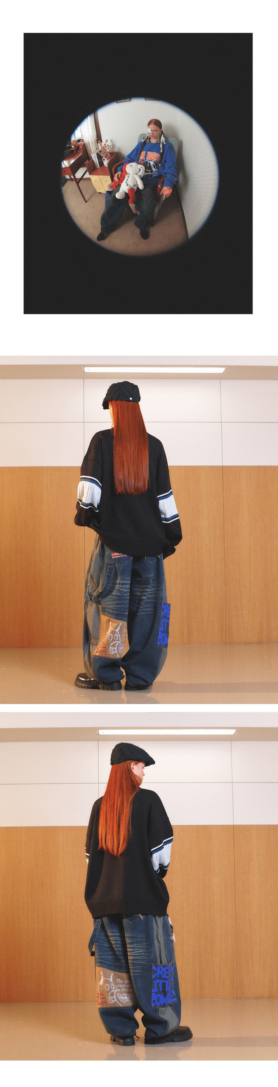 메인부스(MAINBOOTH) LAB.017 Balloon Denim Pants(INDIGO