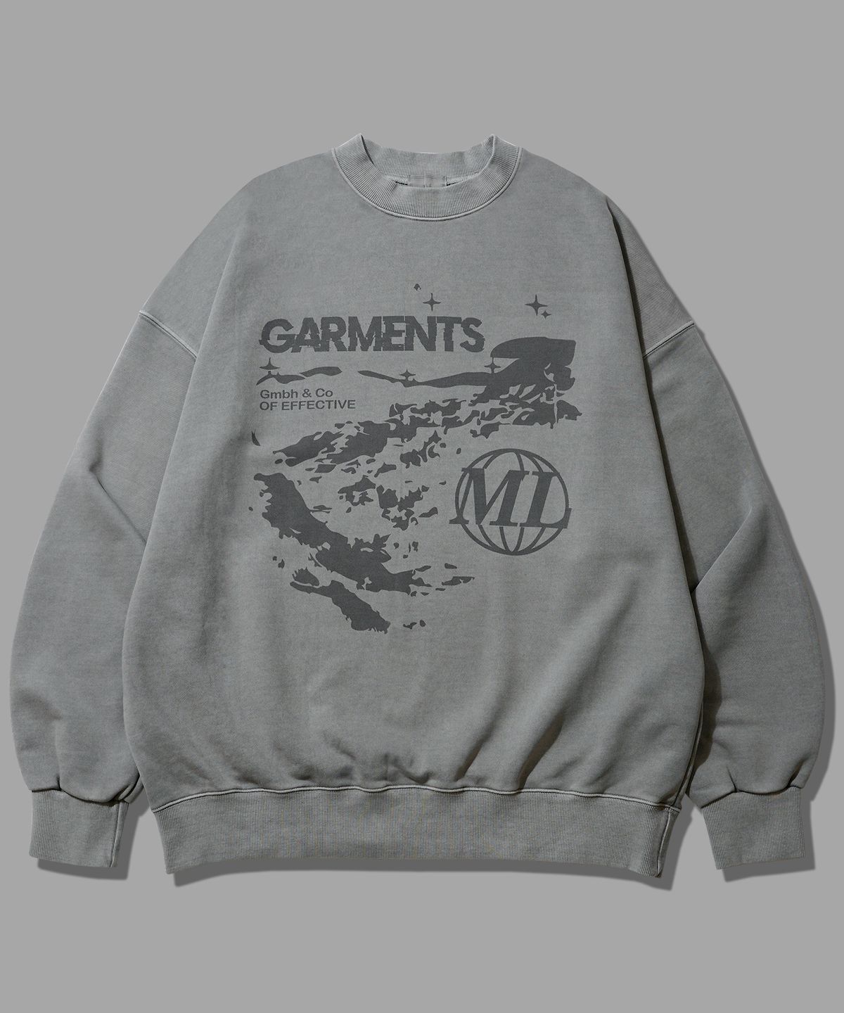 더마일(THEMILE) 피그먼트 가먼츠 시티즌 스웨트 맨투맨 PIGMENT GREY