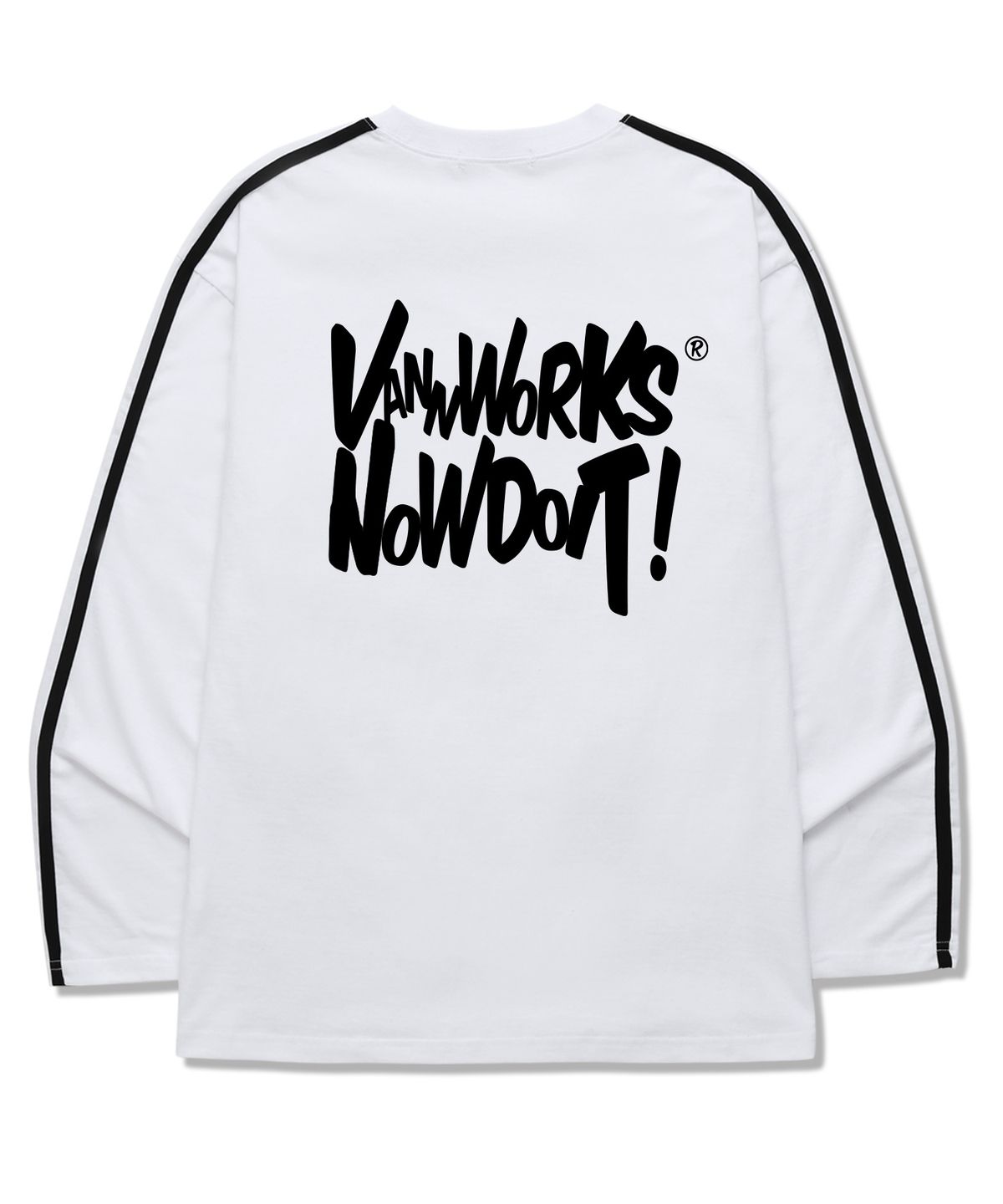 밴웍스(VANNWORKS) 소매 테잎 NOW DOIT 롱슬리브 (VLS0105) 화이트
