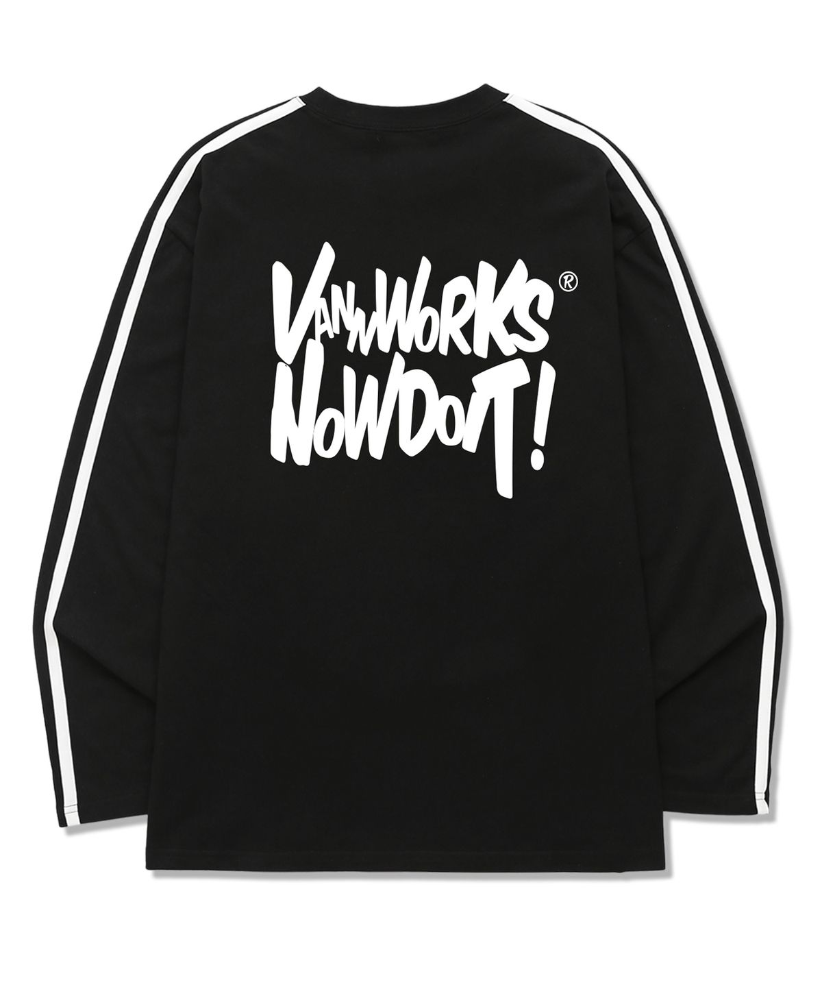 밴웍스(VANNWORKS) 소매 테잎 NOW DOIT 롱슬리브 (VLS0105) 블랙