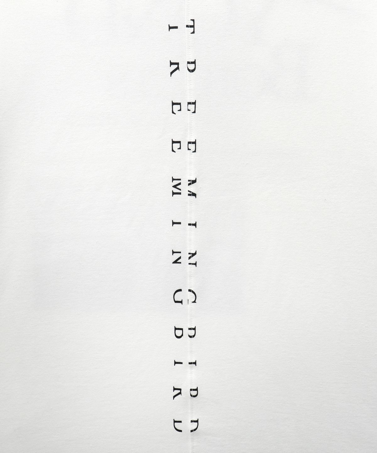 트리밍버드(TREEMINGBIRD) Incision Lettering Over-fit Long Sleeves [ White ]