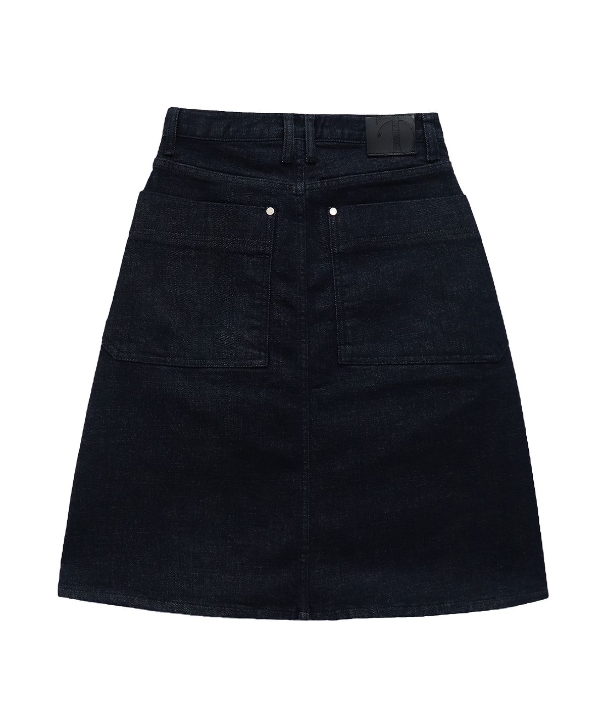 트리밍버드(TREEMINGBIRD) One Button Denim Set-up Skirt [ Indigo ]