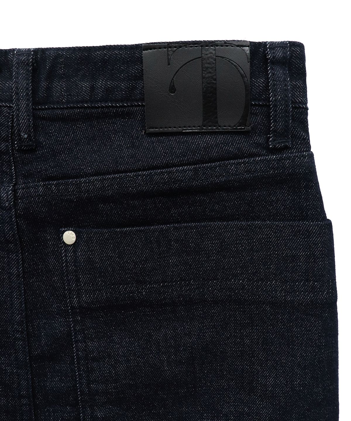 트리밍버드(TREEMINGBIRD) One Button Denim Set-up Skirt [ Indigo ]