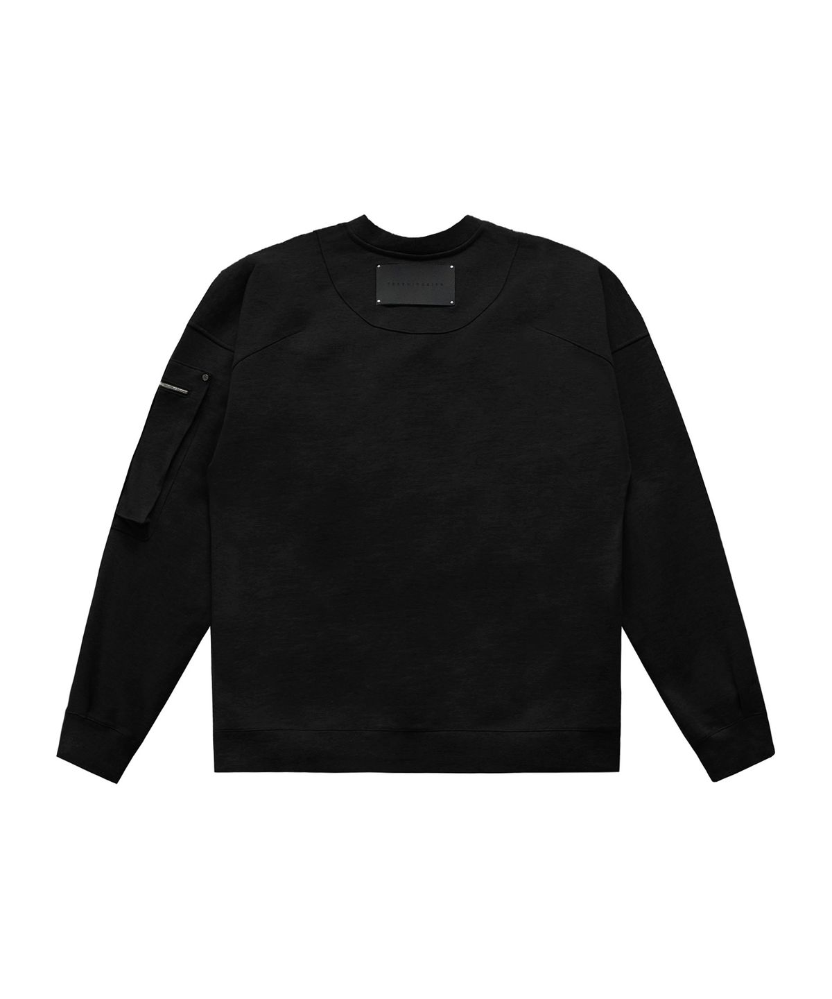 트리밍버드(TREEMINGBIRD) Multi Pocket Over-fit Sweat Shirt [ Black ]