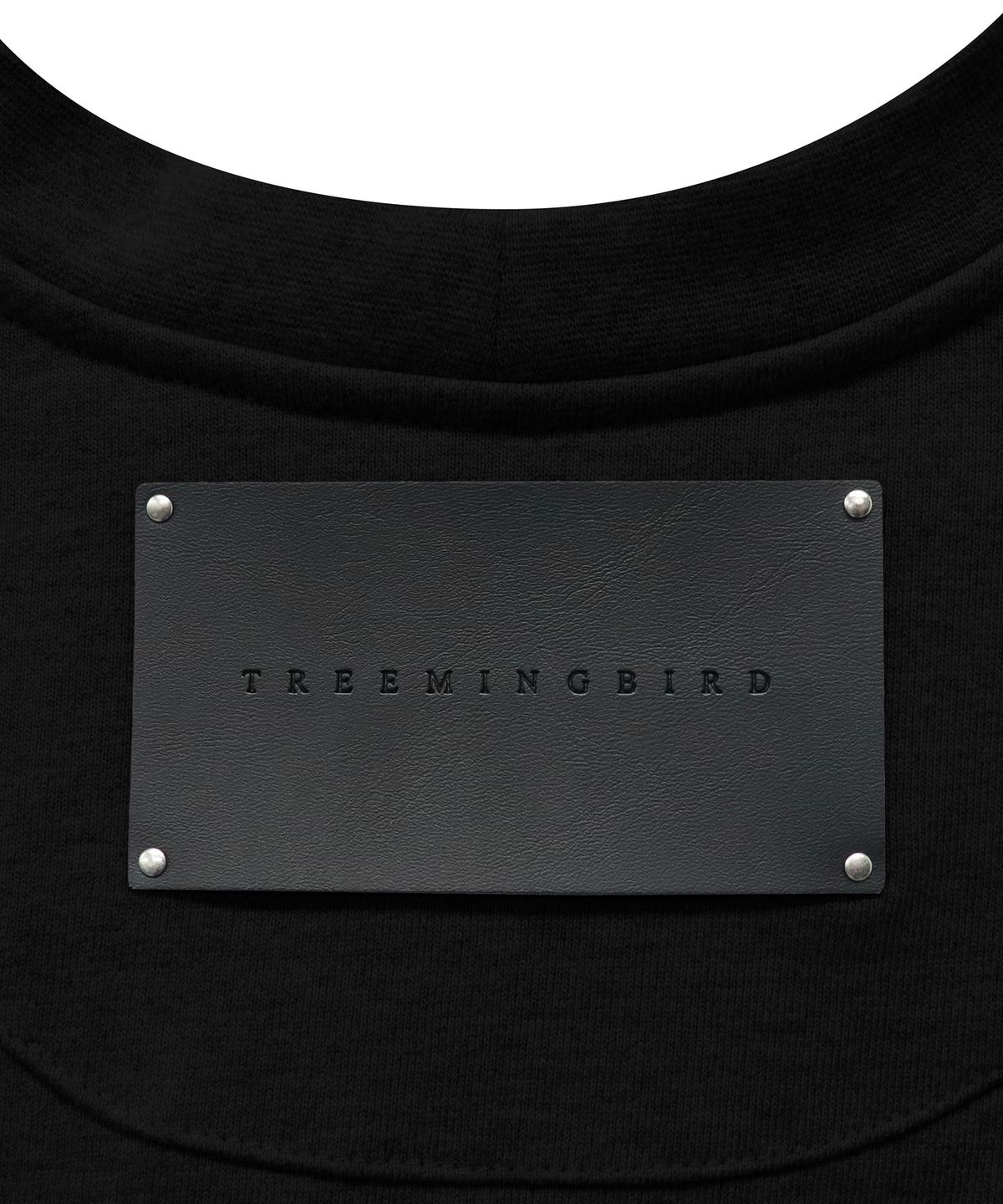 트리밍버드(TREEMINGBIRD) Multi Pocket Over-fit Sweat Shirt [ Black ]