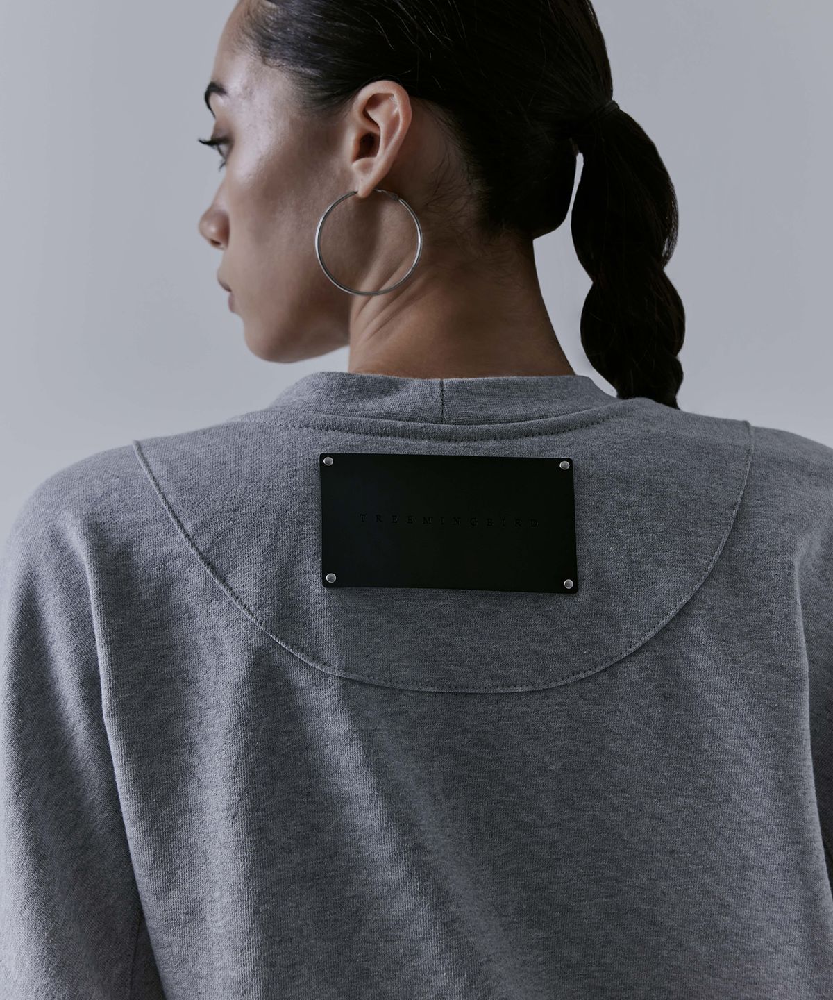 트리밍버드(TREEMINGBIRD) Multi Pocket Over-fit Sweat Shirt [ Grey ]