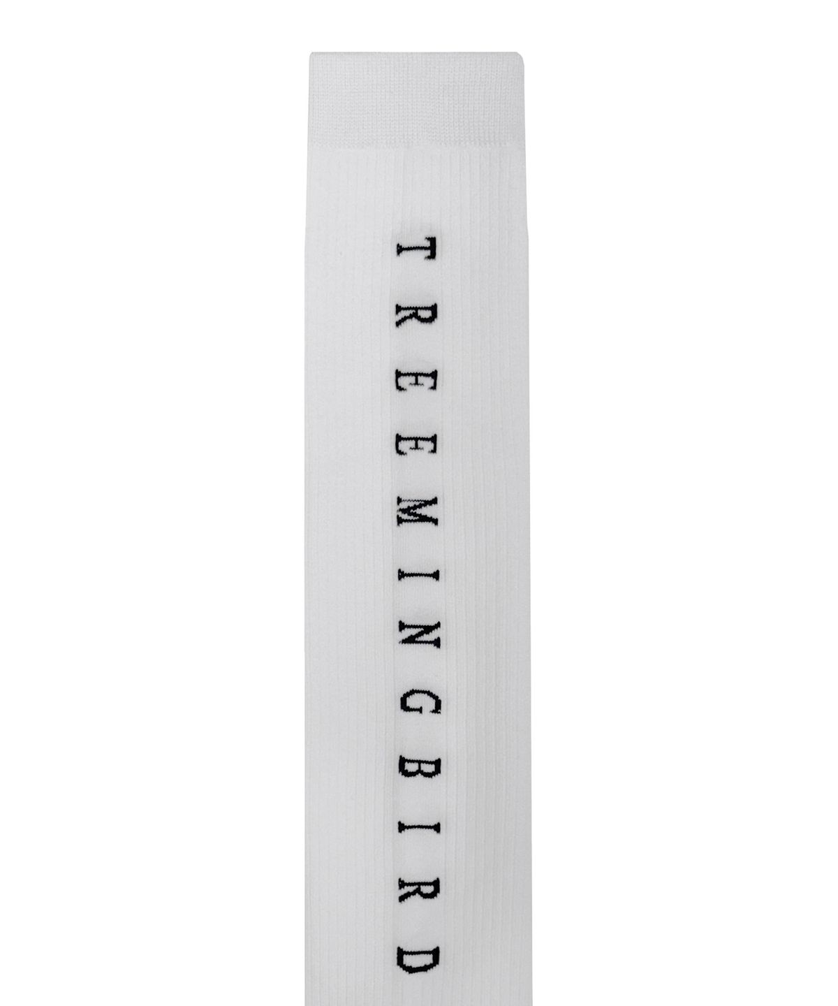 트리밍버드(TREEMINGBIRD) Logo Knee Socks [ White ]