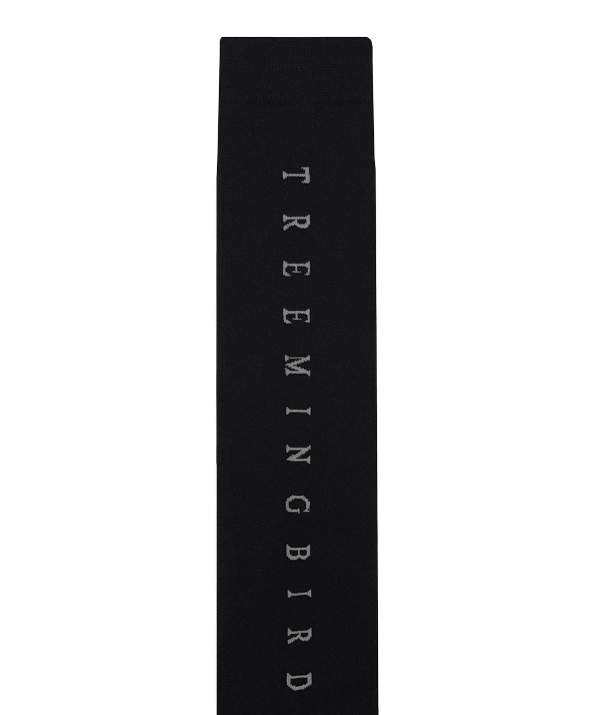 트리밍버드(TREEMINGBIRD) Logo Knee Socks [ Black ]