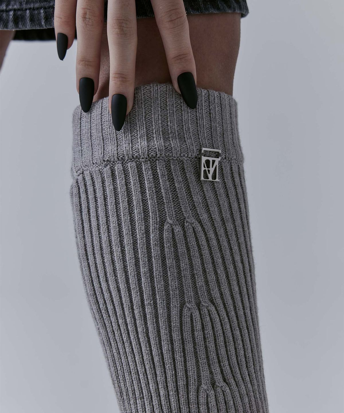 트리밍버드(TREEMINGBIRD) Wide Knit Leg Warmer [ Beige ]