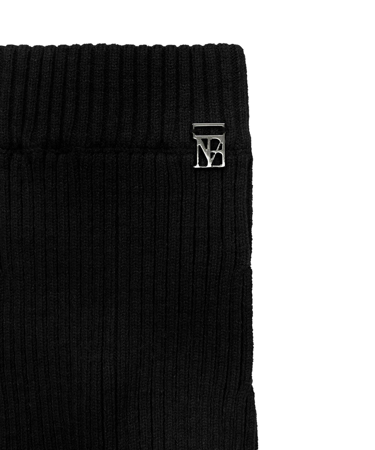 트리밍버드(TREEMINGBIRD) Wide Knit Leg Warmer [ Black ]