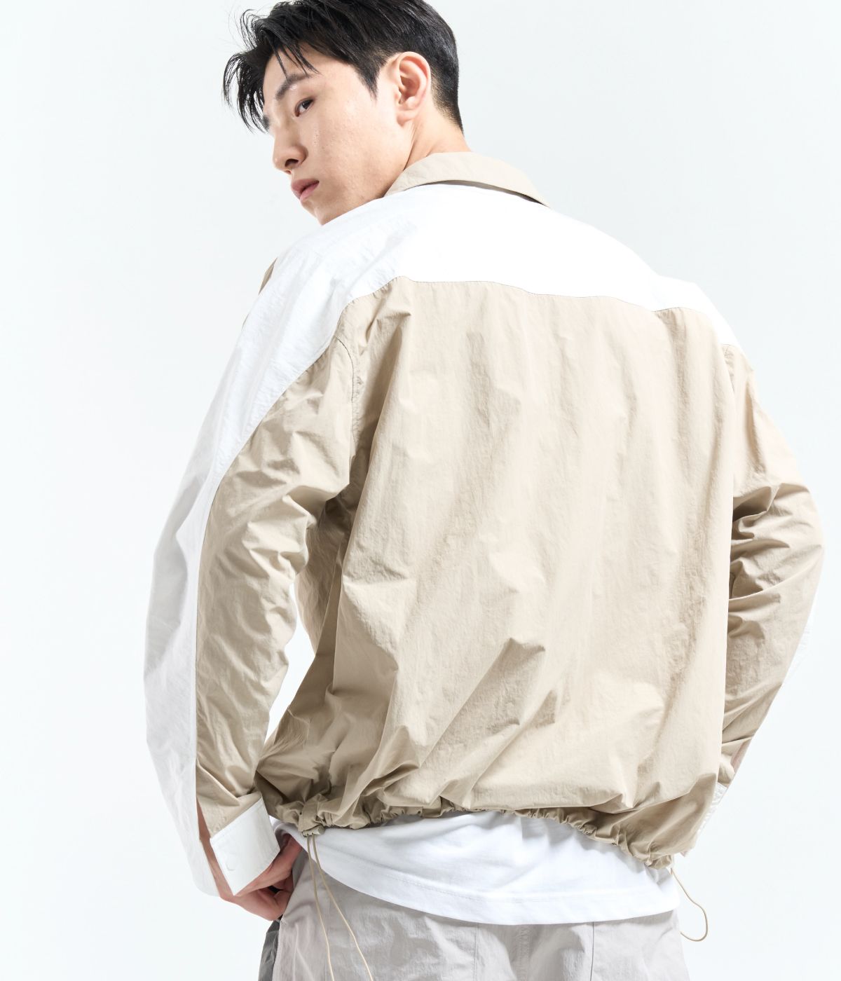 벨릭스(BELIX) parachute shirt beige