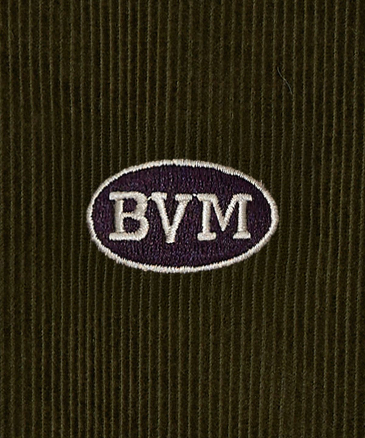 부붐(BOOVOOM) [빅사이즈]BVM 오버핏 코듀로이 셔츠 올리브