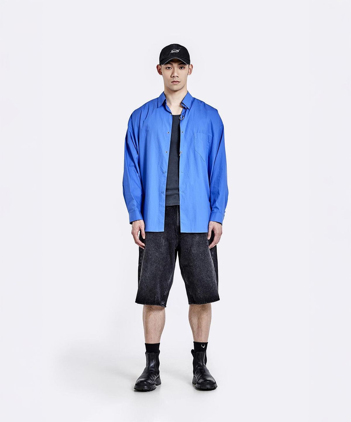 51퍼센트(51PERCENT) Ring shirt - Cornflower