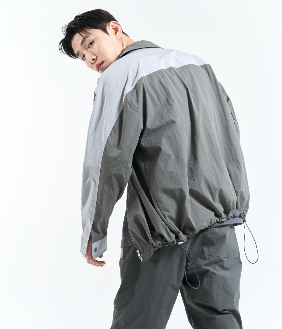 벨릭스(BELIX) parachute shirt grey