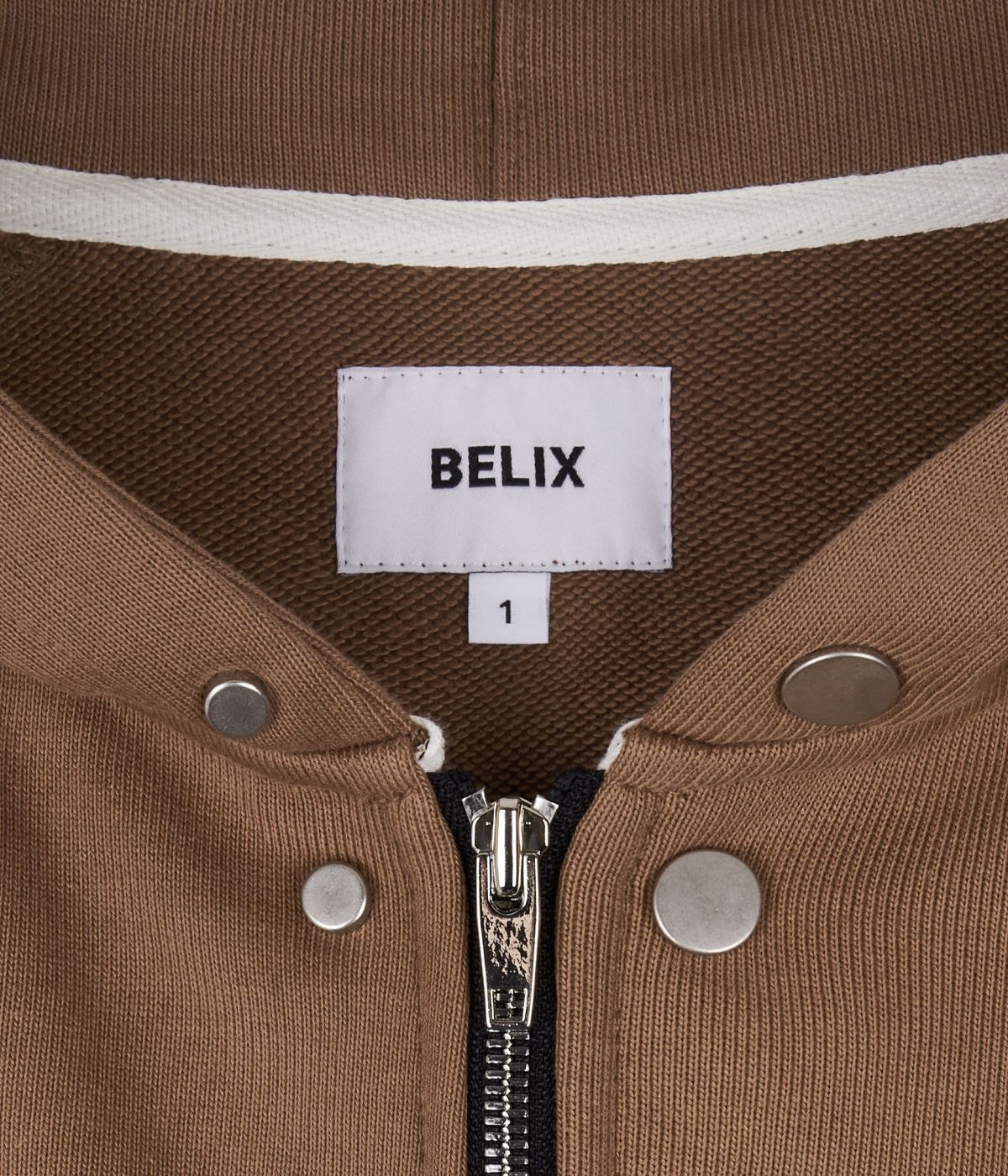벨릭스(BELIX) season logo hoodie zip up brown