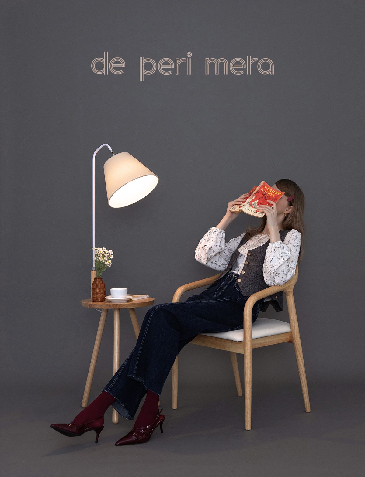 페리 메라(DE PERI MERA) 리나 스퀘어넥 블라우스