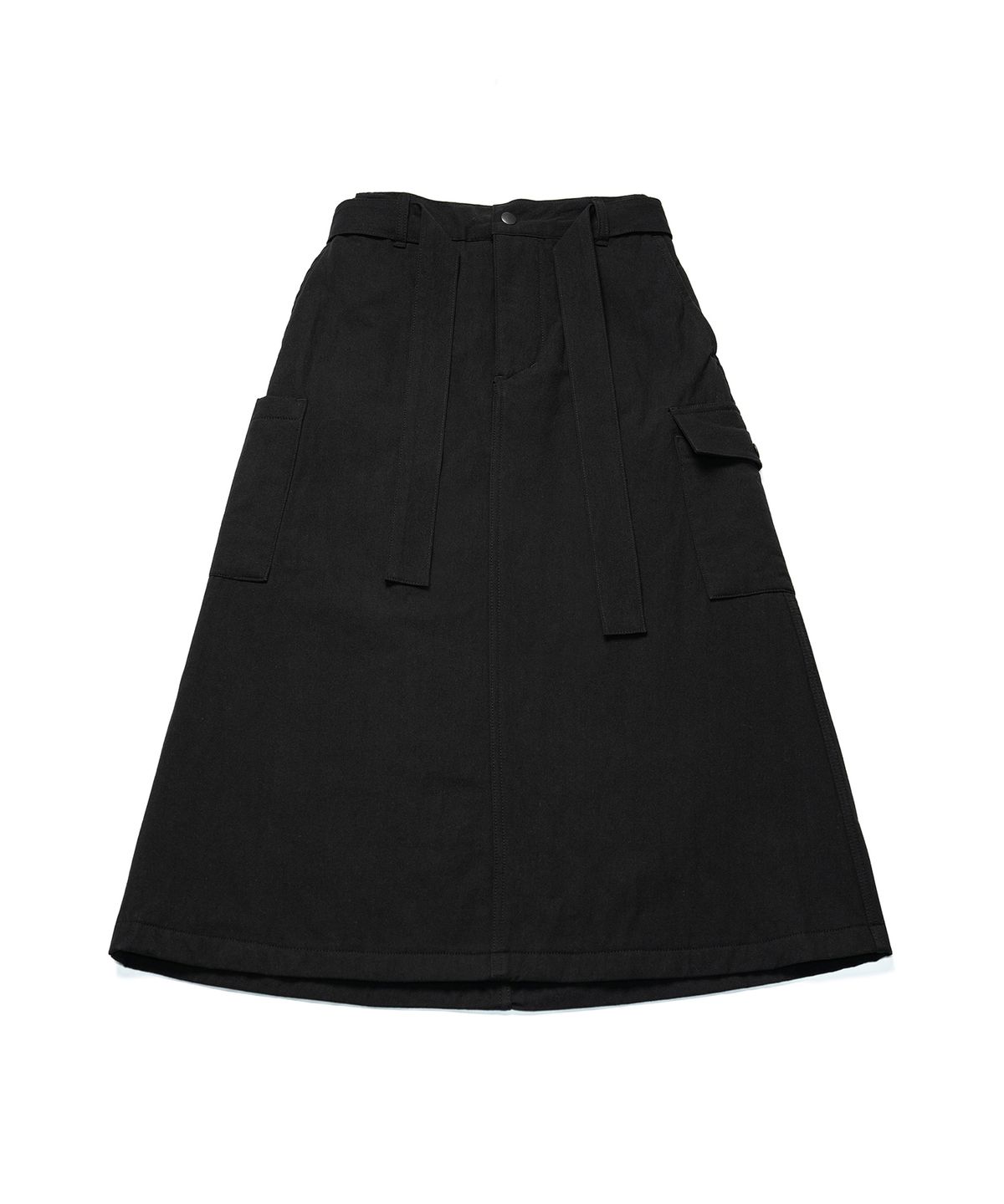 코튼벨(COTTON BELL) 패디드 카고 스커트 - Black