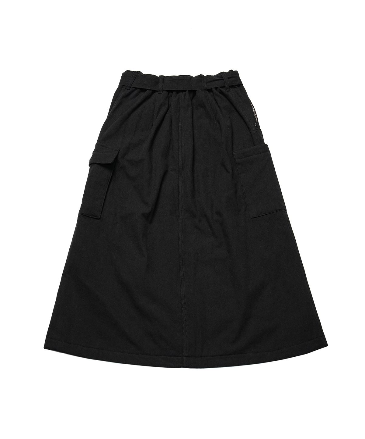 코튼벨(COTTON BELL) 패디드 카고 스커트 - Black