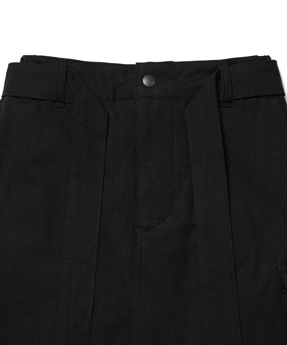 코튼벨(COTTON BELL) 패디드 카고 스커트 - Black