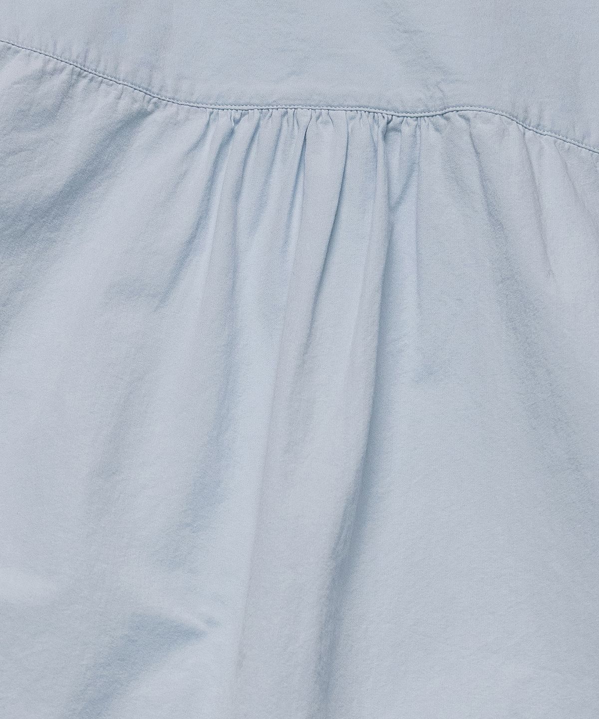 코튼벨(COTTON BELL) 핀턱 긴팔 셔츠 - Sky Blue