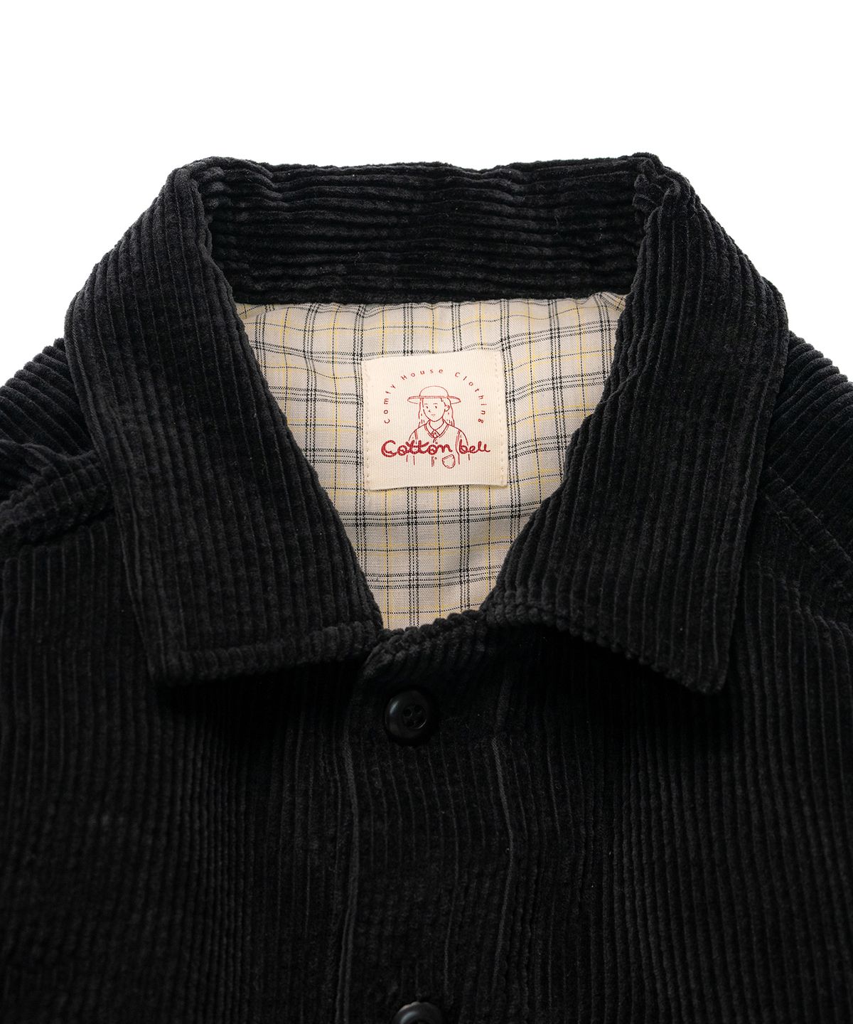 코튼벨(COTTON BELL) 골덴 패디드 자켓 - Black